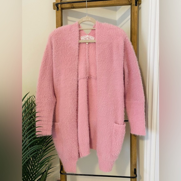 Pink Martini Soft Pink Cardigan, Medium - Picture 5 of 8